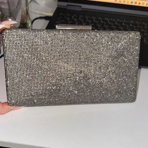 Sparkling Silver Clutch